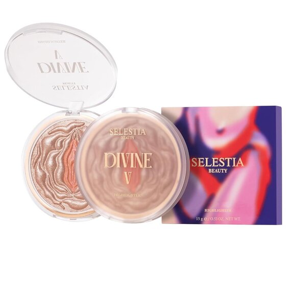Divine V Highlighter Powder 0.53 oz–Radiant Glow for All Skin Tones–New in Box - Picture 8 of 8
